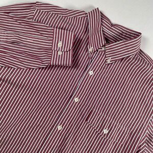 Brooks Brothers Mens Medium Button Down Long Sleeve Striped‎ Dress Shirt